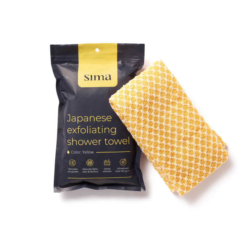 SIMA Hexagon Exfoliating Antibacterial Shower Towel - Image 9